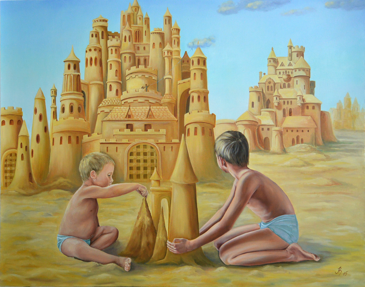 Песочные замки картина